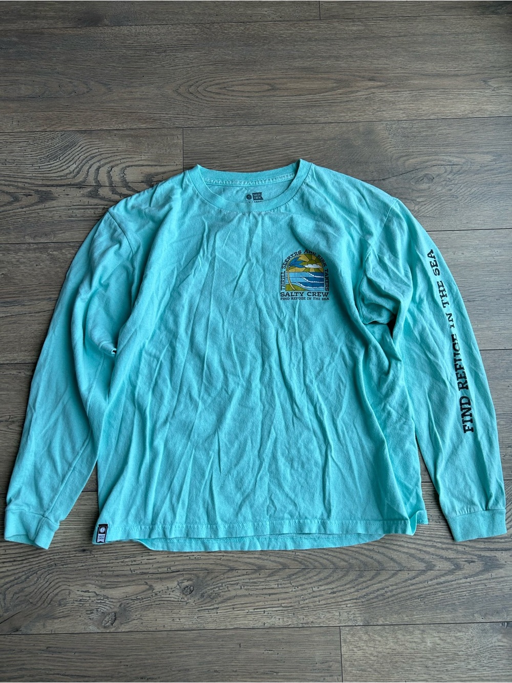 Salty Crew Long-Sleeve Tee - Aqua